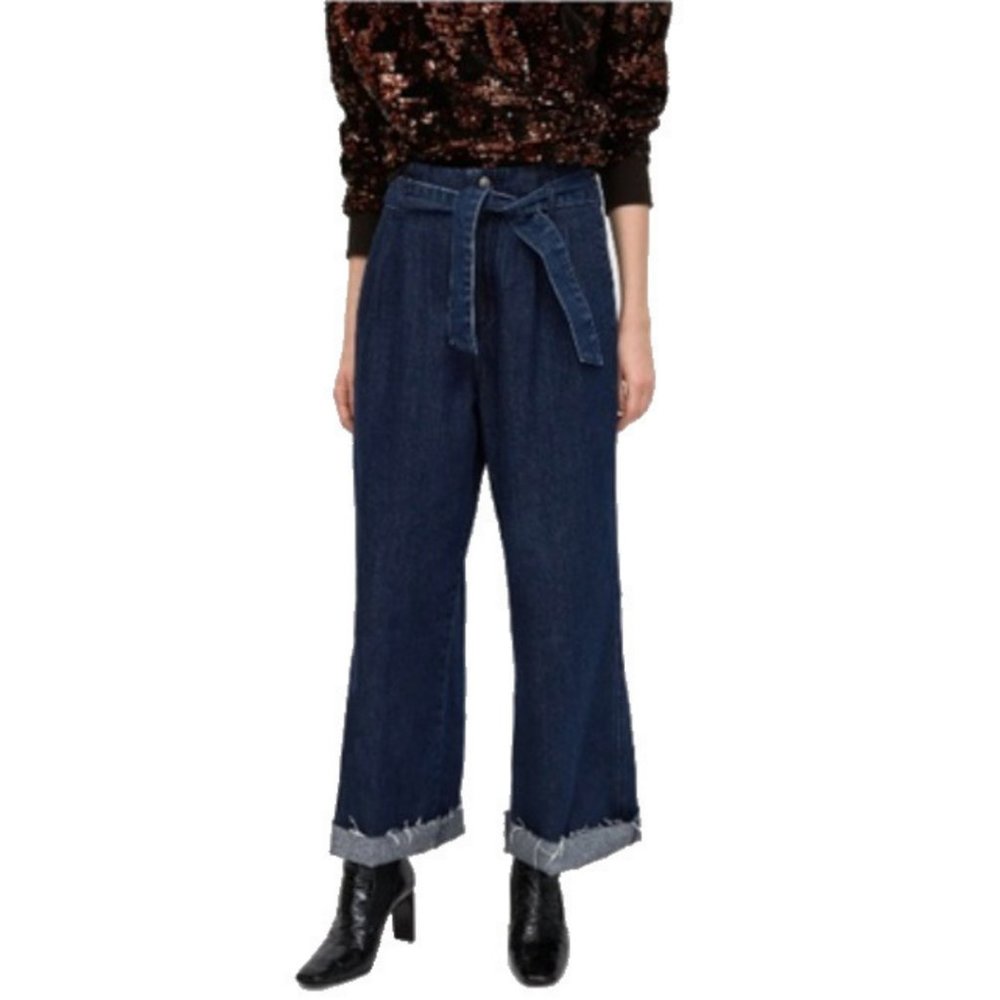 ZARA (TRF) | High Rise Wide Leg Jeans